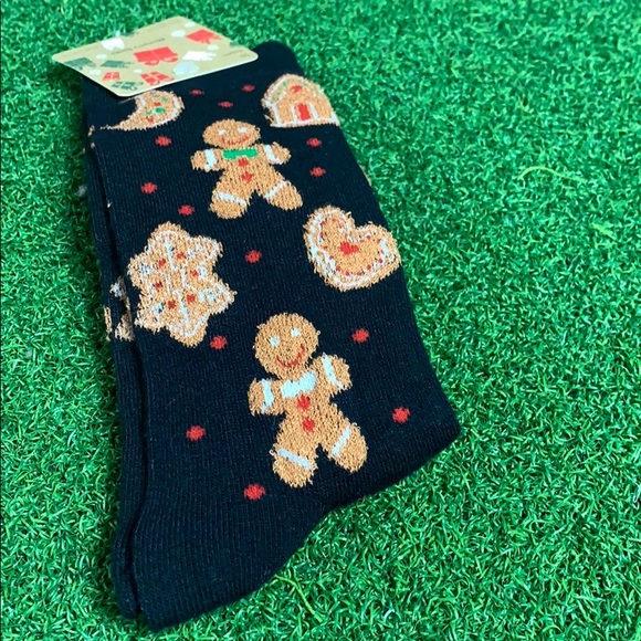 Gingerbread Christmas Cookies Holiday Crew Socks - Picture 6 of 8